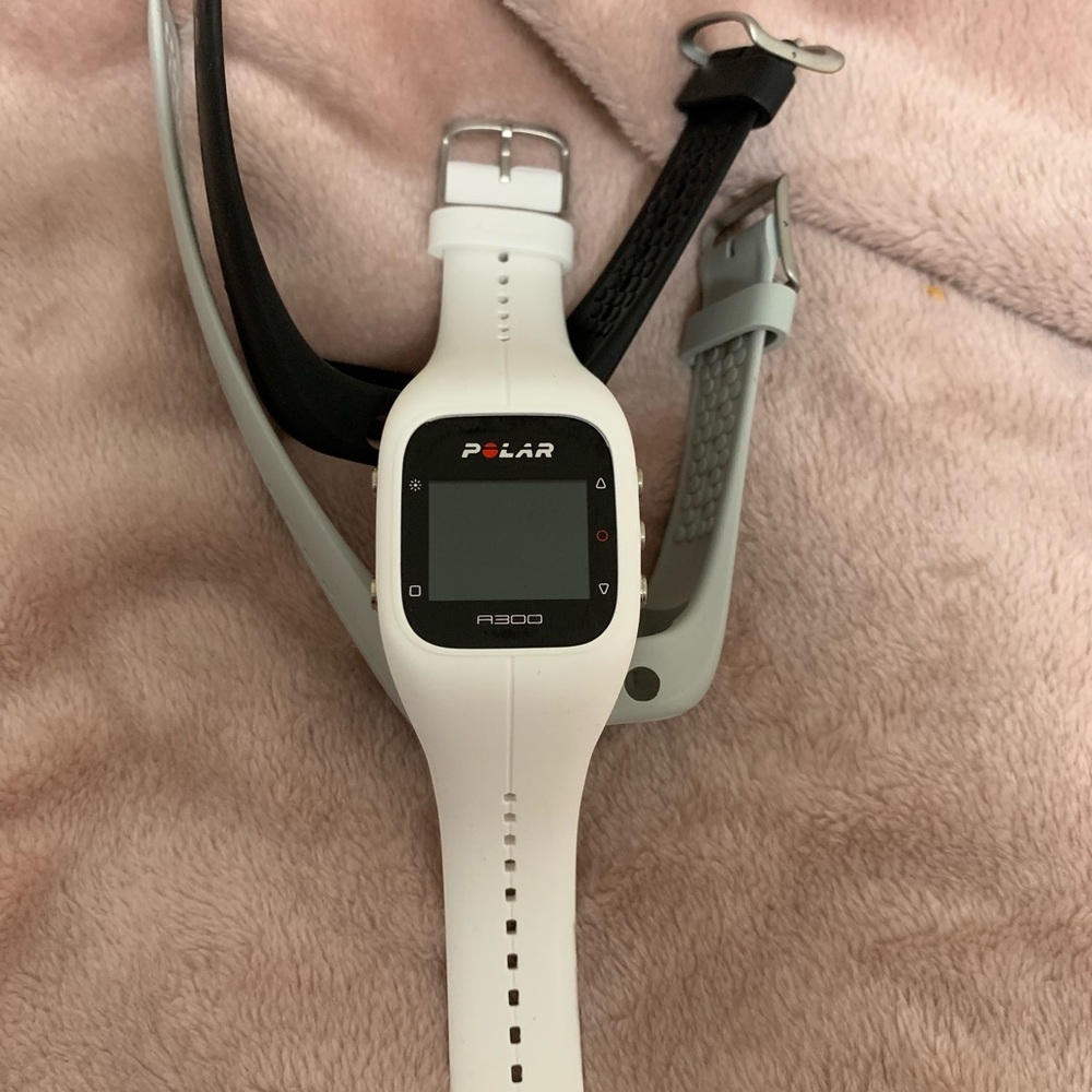 Polar A300 fitness watch & 2 bands